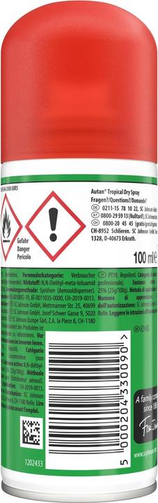 Produktbild Autan Tropical Dry Spray (100 ml)