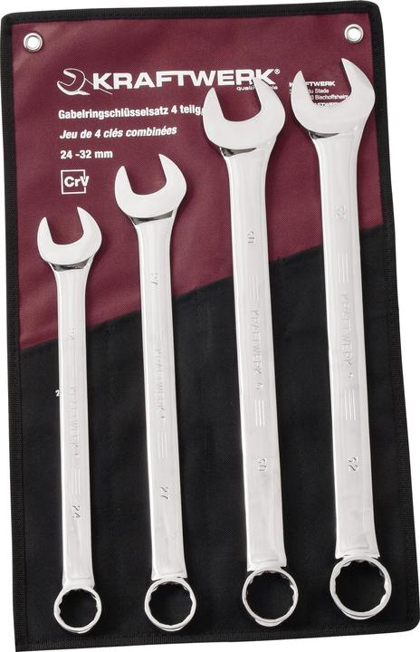 Actual product image Kraftwerk Combination wrench set (24 mm, 27 mm, 30 mm, 32 mm)