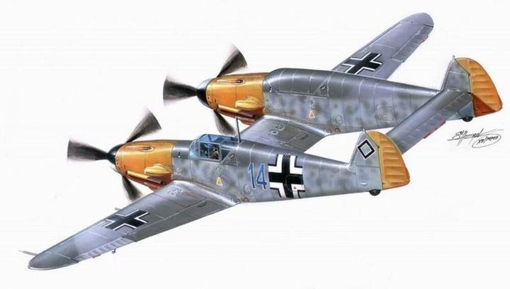 Actual product image Planet Models Messerschmitt Bf 109 Z twin