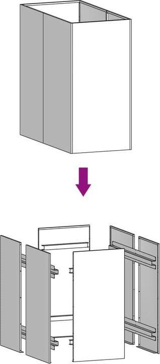 Produktbild VidaXL Pflanzkübel 40x80x80 cm Cortenstahl, Farbe: Rostig