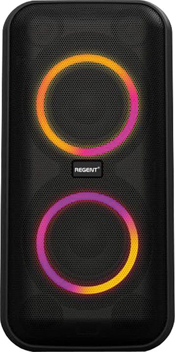 Actual product image Ferguson Bluetooth speaker REGENT Power Audio 400BT RGB 60W FM USB AUX DSP Black