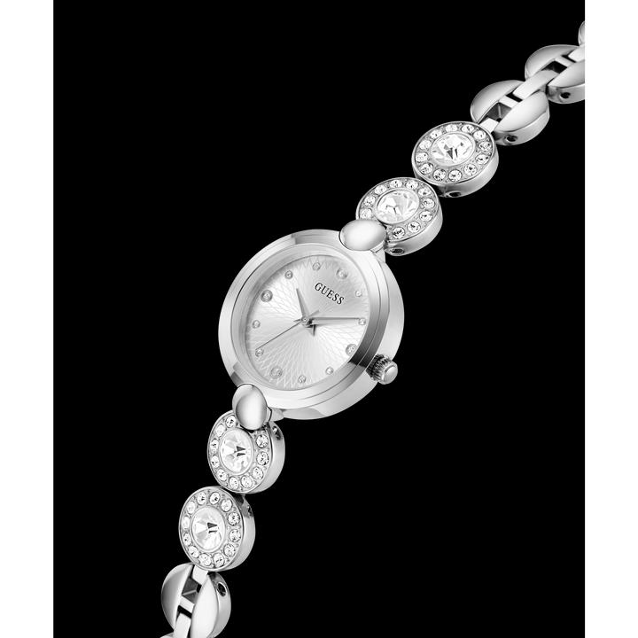 Actual product image Guess P SLV CS / SUN SLV DL / P SLV BRCT W/ CRYS W/ ADJT G LINKS Wristwatch (26 mm)
