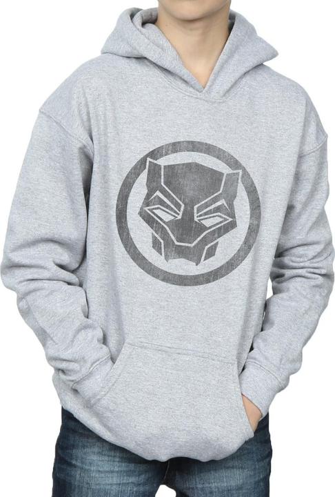 Produktbild Black Panther Distressed Icon Kapuzenpullover Jungen (140, 146)
