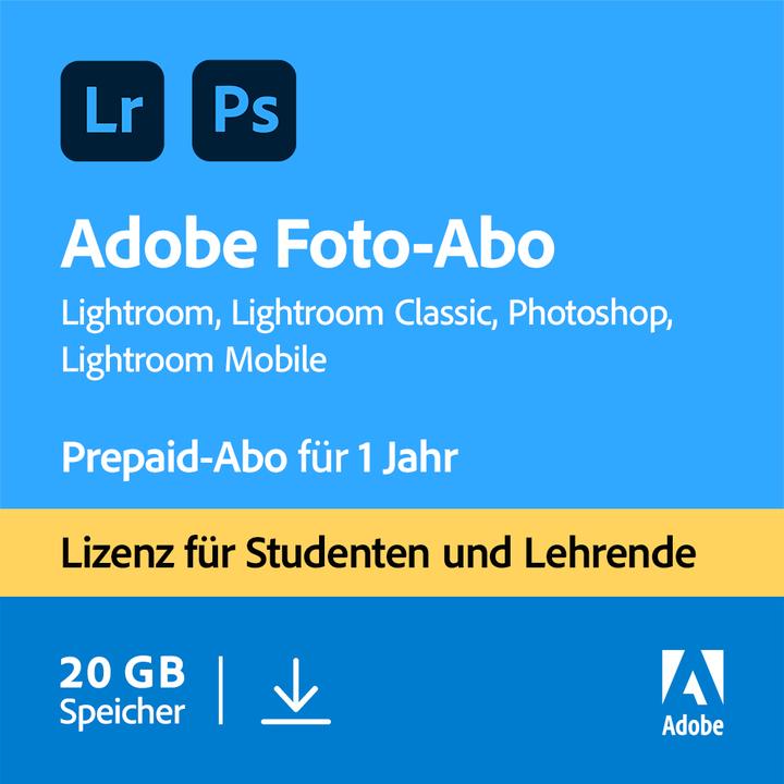 Adobe Photography Plan CC (1 User, 12 Monate)