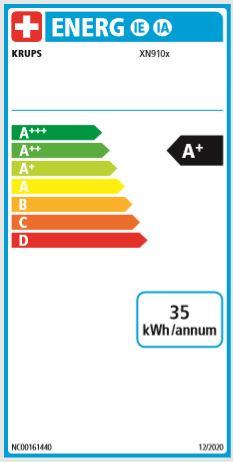 Label énergétique Krups Nespresso Vertuo Next (NESPRESSO Vertuo)