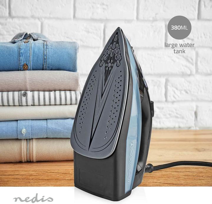 Produktbild Nedis Bügeleisen | 2600 W | Dampf Schuss | Keramisch | 0.32 l (2600 W, 0.02 g/min)