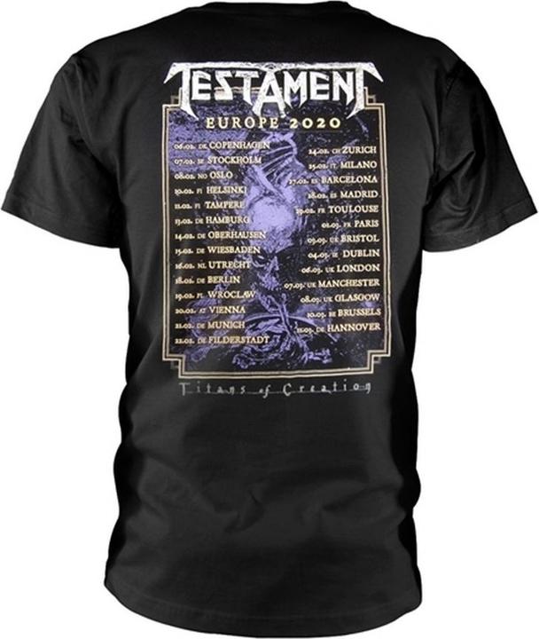 Produktbild Testament Titans Of Creation Europe 2020 Tour TShirt (S)
