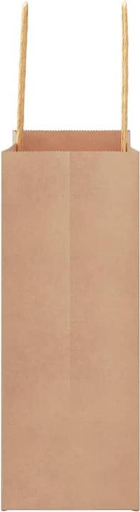 Immagine prodotto VidaXL Sacchetti di carta kraft 50 pezzi con manico marrone 18x8x22 cm (Borsa da regalo, 50 x)