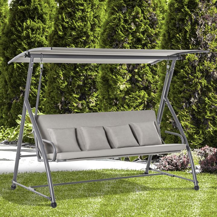 Image du produit Outsunny Balancelle hollywoodienne réglable en couchette