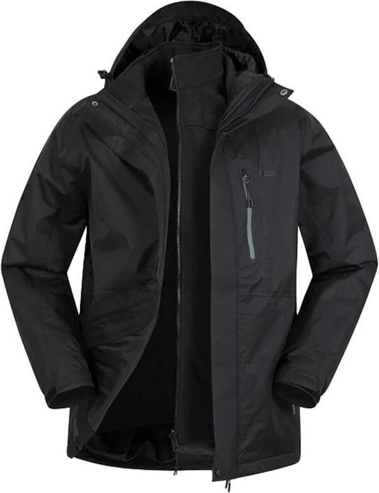 Actual product image Mountain Warehouse Mens Bracken Extreme 3 in 1 Waterproof Jacket (M)