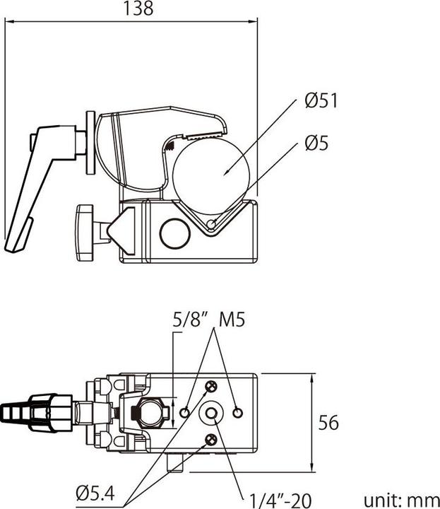 Produktbild Kupo Super Convi Clamp with Stud (Stativhalterung)