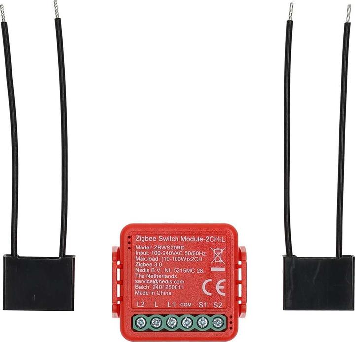 Produktbild Nedis SmartLife Power Switch | Zigbee 3.0 | 2x100 W | Terminal Anschluss | App erhältlich für: Androi