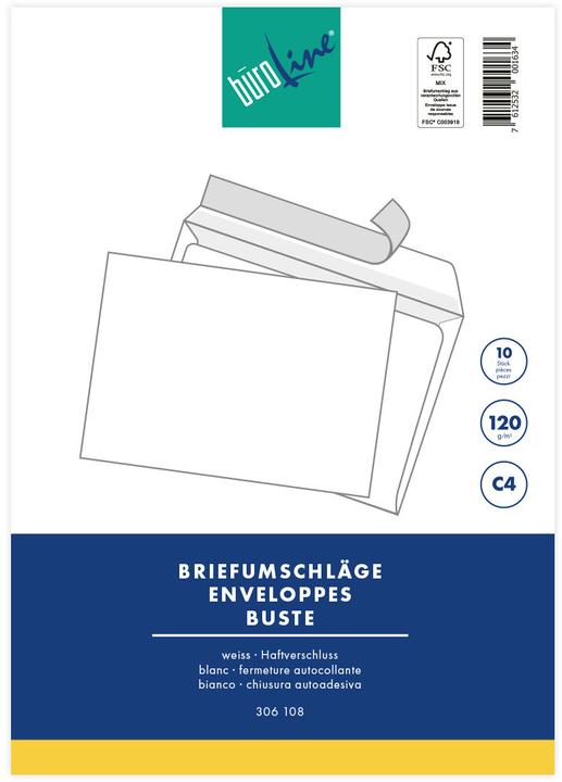 Produktbild BüroLine Briefcouvert (C4, 10 x)