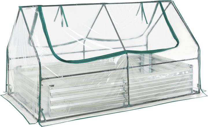 Produktbild En.Casa Hochbeet mit Gewächshaus Balsorano 186x96x98 cm Transparent