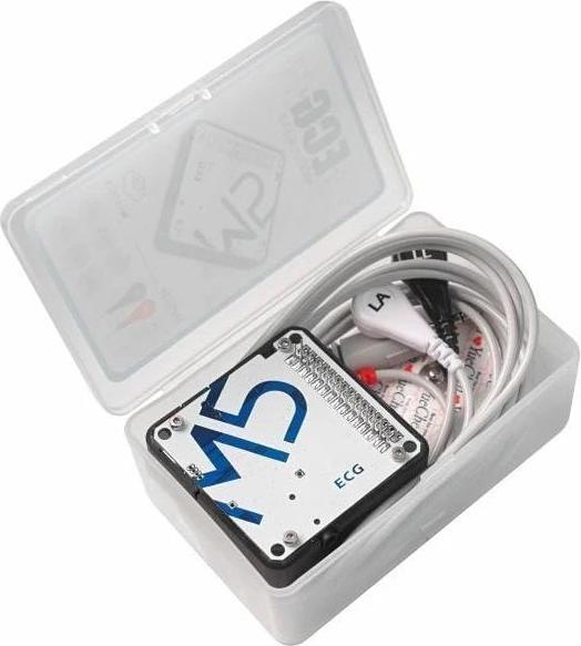 Produktbild M5Stack EKG-Modul 13.2 (AD8232) mit Kabeln und Pads