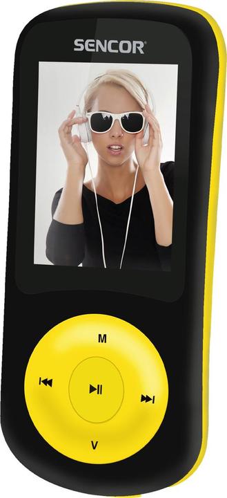 Sencor SFP 5870 BYL MP3/MP4 player Black, Yellow (8 GB)