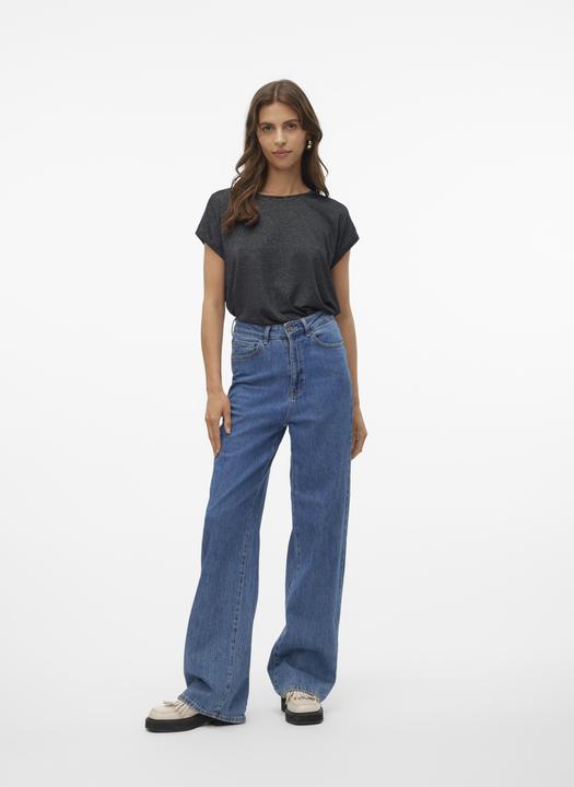 Actual product image Vero Moda Vmlava Glitter Ss Top Stripe Ga (XS)