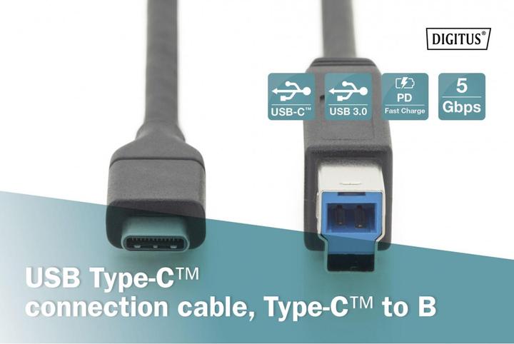 Actual product image Digitus USB C – USB B (1.80 m, USB 3.0)