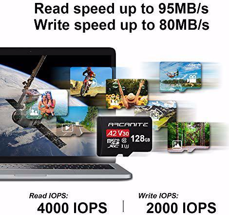 Actual product image Arcanite 128 GB microSDXC-Speicherkarte (128 GB, microSDXC, U3, UHS-I)