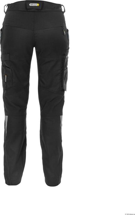 Actual product image Dassy Ladies' stretch trousers Helix anthracite grey/black, size 44 (34)