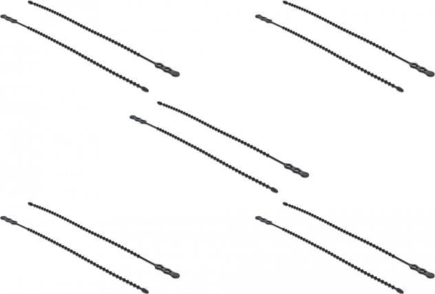 Produktbild Delock Kabelbinder 210 x 4.5 mm Polyamid, Schwarz, 10 Stk. (Knotenband, 210 mm, 10 Stk.)