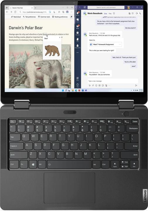Produktbild Lenovo 13w Yoga G1 AMD Ryzen 5 5625U 33,78cm 13.3" FHD 16GB 512GB SSD UMA W11P Thunder Black TopSeller (13.30", AMD Ryzen 5 5625U, 16 GB, 512 GB, DE)