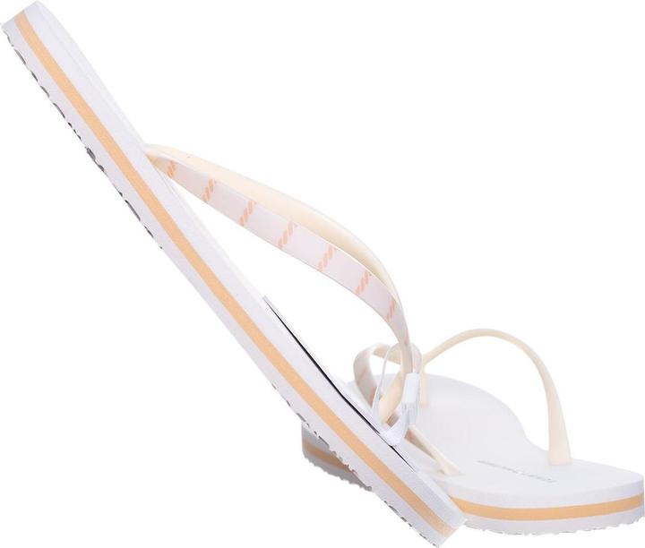 Tommy Hilfiger Damen Flip Flops Tommy Essential Beach Sandal Badeschuhe, Elfenbein (Feather White) (37)