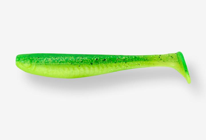 Caperlan Gummiköder Yubari Fatshad mit Lockstoff neongrün (11 cm)