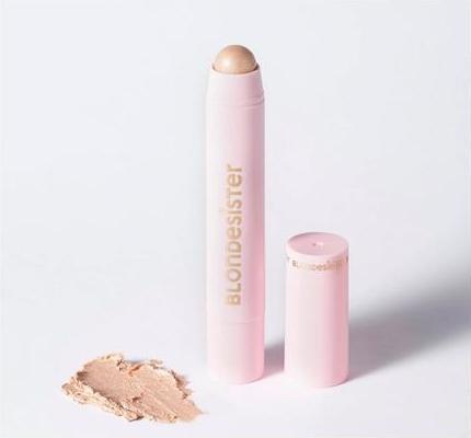 Actual product image Blondesister Ready to Glow Highlighter Crystal Mood Vegan Highlighter Stick 3g (Gold, Highlighter, 3 g)
