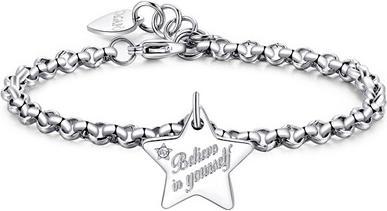 Sagapo S'Agapo Steel Bracelet Believe In Yourself Be My Always Sbm34
