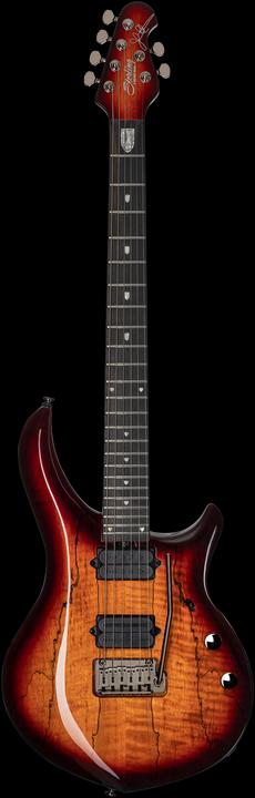 E-Gitarre, Majesty 200X, Spalted Maple, DiMarzio, Blood Orange, Tasche (E-Gitarre)