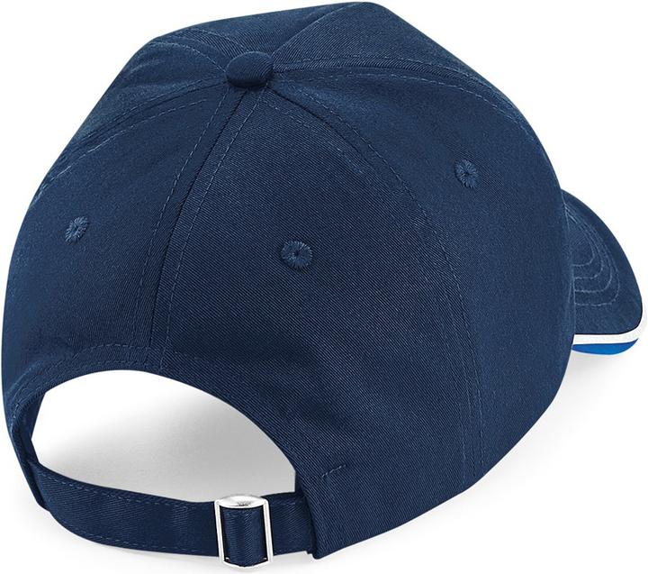 Actual product image Beechfield Authentic piping 5 panel baseball cap (One size)