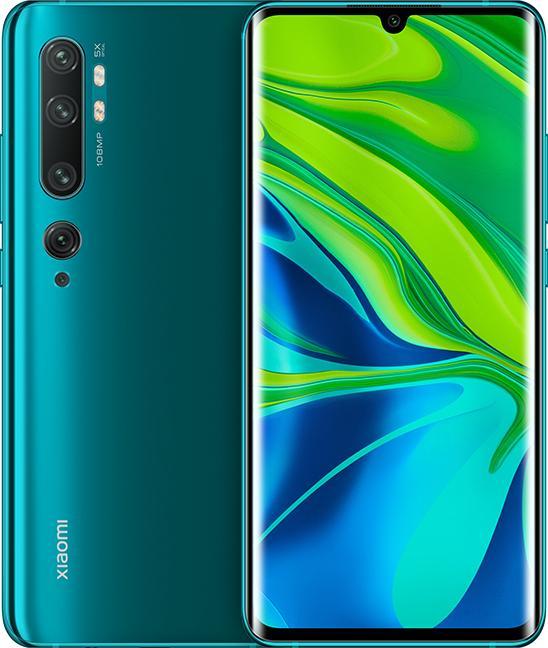 Produktbild Xiaomi Mi Note 10 (128 GB, Aurora Green, 6.47", Dual SIM, 108 Mpx, 4G)
