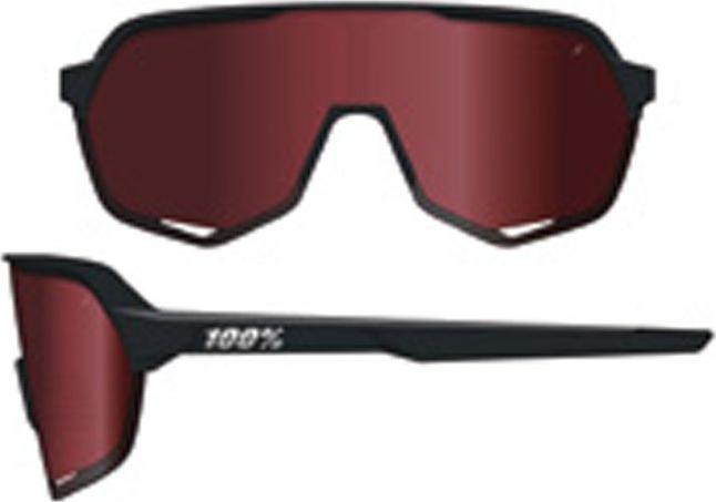 Produktbild 100% S2 Soft Tact (Soft Tact Black, HiPER Crimson-Silver Lens)