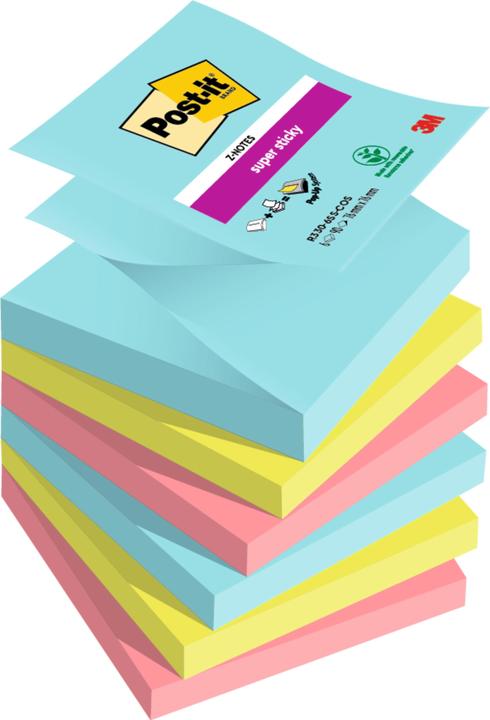 Produktbild Post-it Super Sticky Z-Notes Miami (76 x 76 mm)