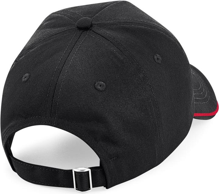 Produktbild Beechfield Authentic Paspel 5 Paneel Baseballkappe (One Size)