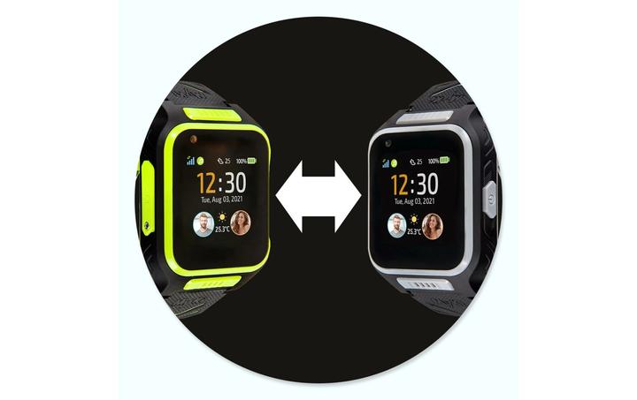 Actual product image Shelly Smartwatch 4 Black/Grey (41 mm)