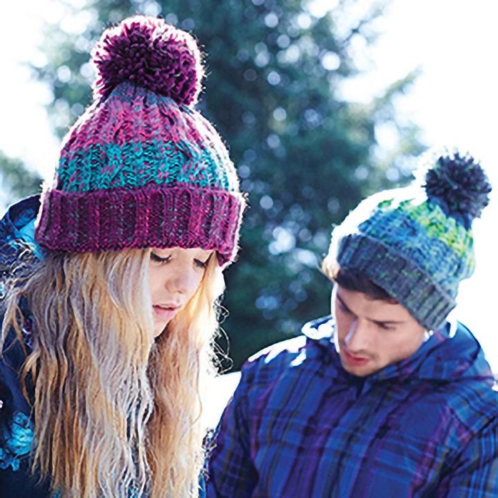 Immagine prodotto Beechfield Cappello a cavatappi in maglia con pompon (Taglia unica)