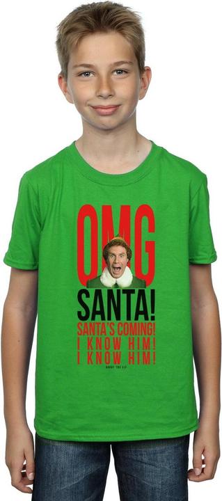 Elf OMG Santa I Know Him TShirt Jungen