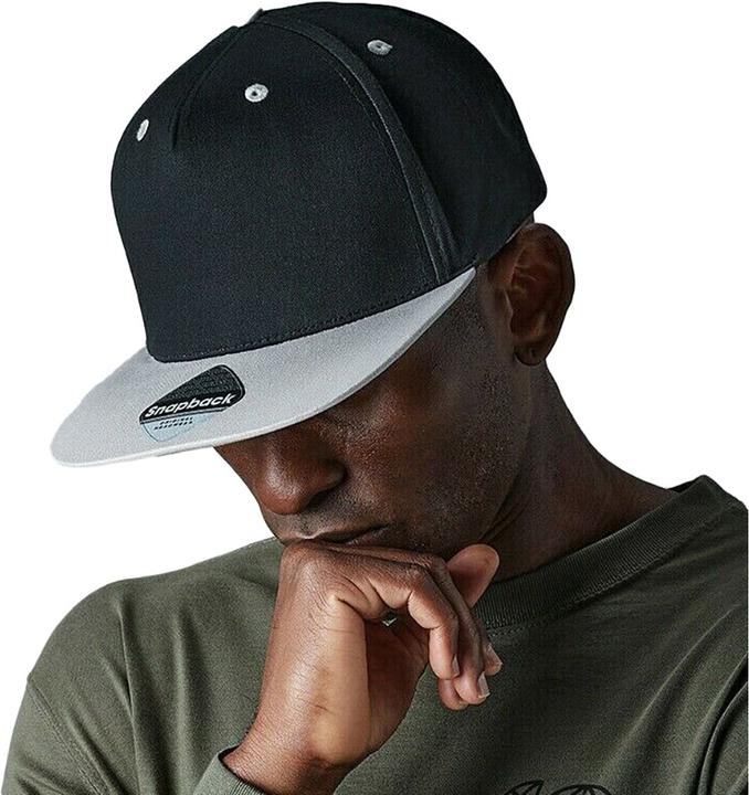 Actual product image Beechfield 5 Panel Contrast Snapback Cap (2 Piece Pack) (One size)
