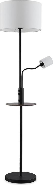 Produktbild Lindby Aovan Stehlampe mit Ablage und USB, schwarz (E14, E27)