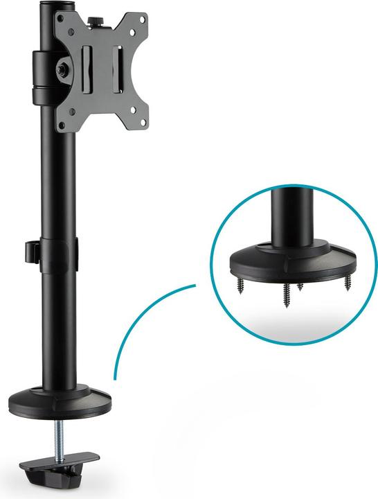 Actual product image Digitus Universal Single Monitor Pole Mount (Table, 32")