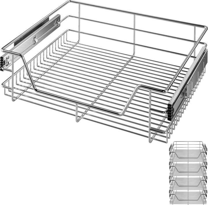 Produktbild Casaria 50cm - 4er Set Teleskopschublade