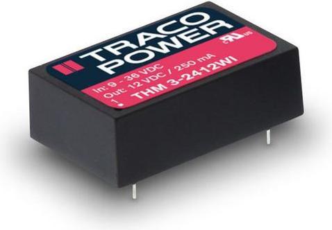 Actual product image TracoPower DC/DC converter 9... 36V 15V 200mA 3W