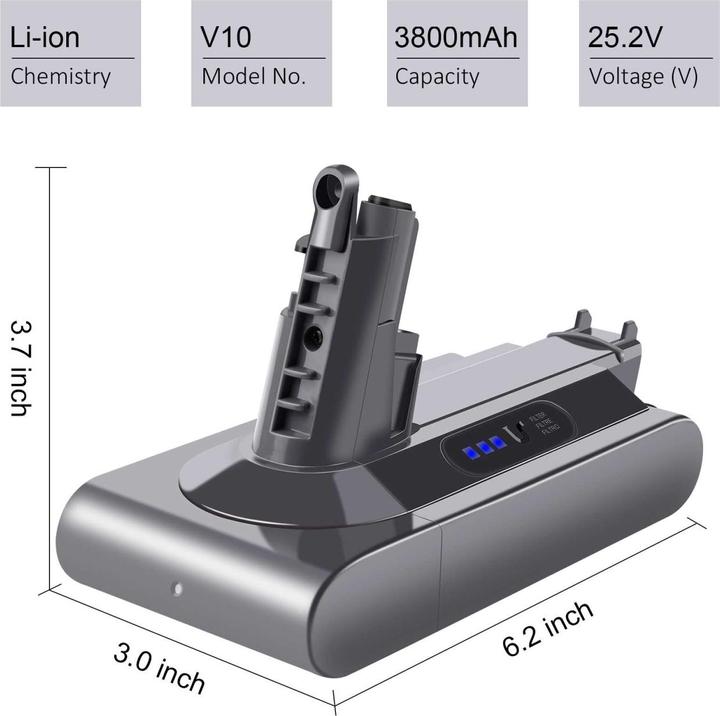 Immagine prodotto Acconic Batteria 2500mAh per Dyson V10 V10 Animal V10 Absolute 969352-02