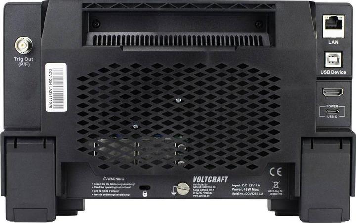 Image du produit Voltcraft DOV1254 LA Digital-Oszilloskop 125 MHz 4-Kanal 1.25 GSa/s 100 Mpts 12 (CAT II)