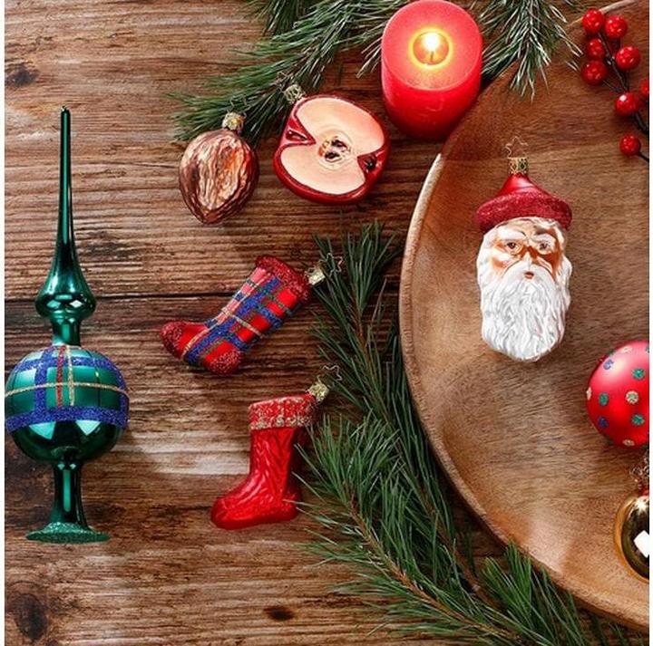 Image du produit Inge Glas Décorations de Noël Oiseau de Noël 5.5 cm, Rouge (1 -pièce)