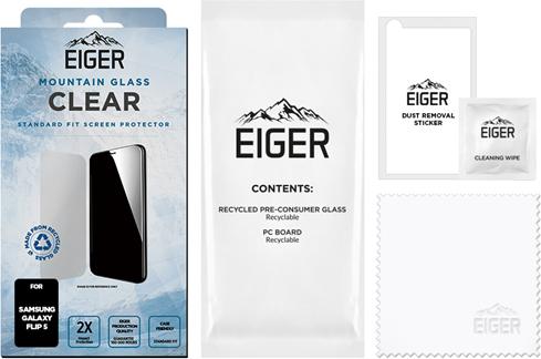 Actual product image Eiger Mountain Glass (1 Piece, Samsung Galaxy Z Flip5, Samsung Galaxy Z Flip6)