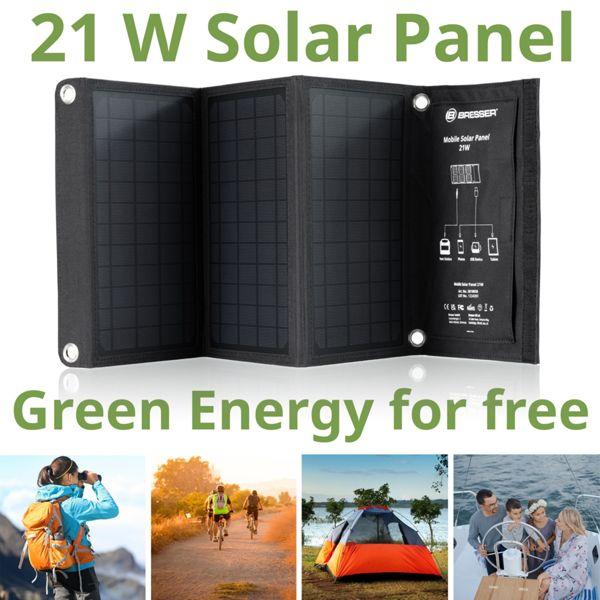 Produktbild Bresser Solar Ladegerät, 21W (21 W, 1 kg)