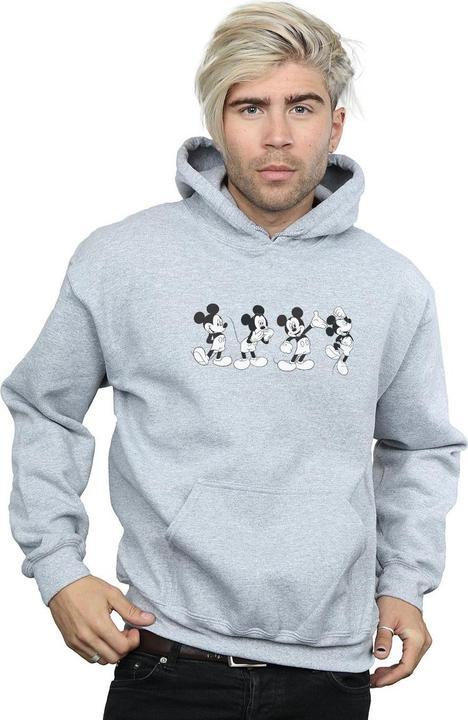 Immagine prodotto Disney Mickey Mouse Four Emotions Felpa con Cappuccio Uomo (L)